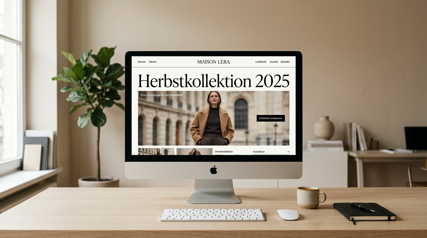 Designer skizziert Wireframes neben Laptop